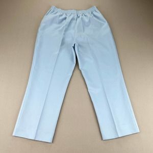 Vintage 90s Philippe Marques Slack Dress Pants Womens 14 Light Blue Stretch USA